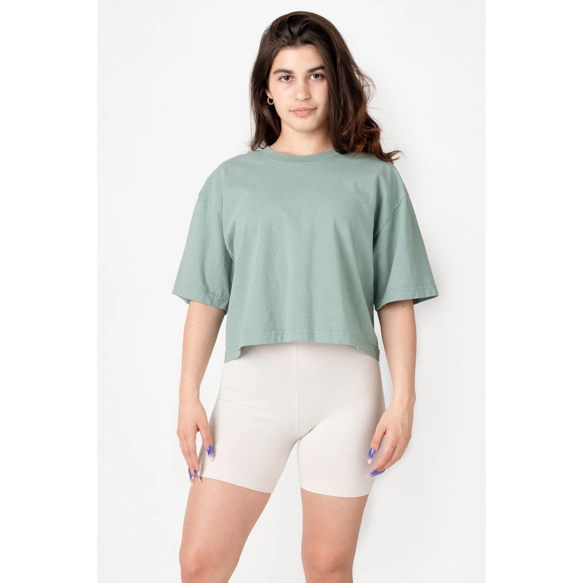 6.5 OZ OVERSIZED GARMENT DYED CROP TOP 1