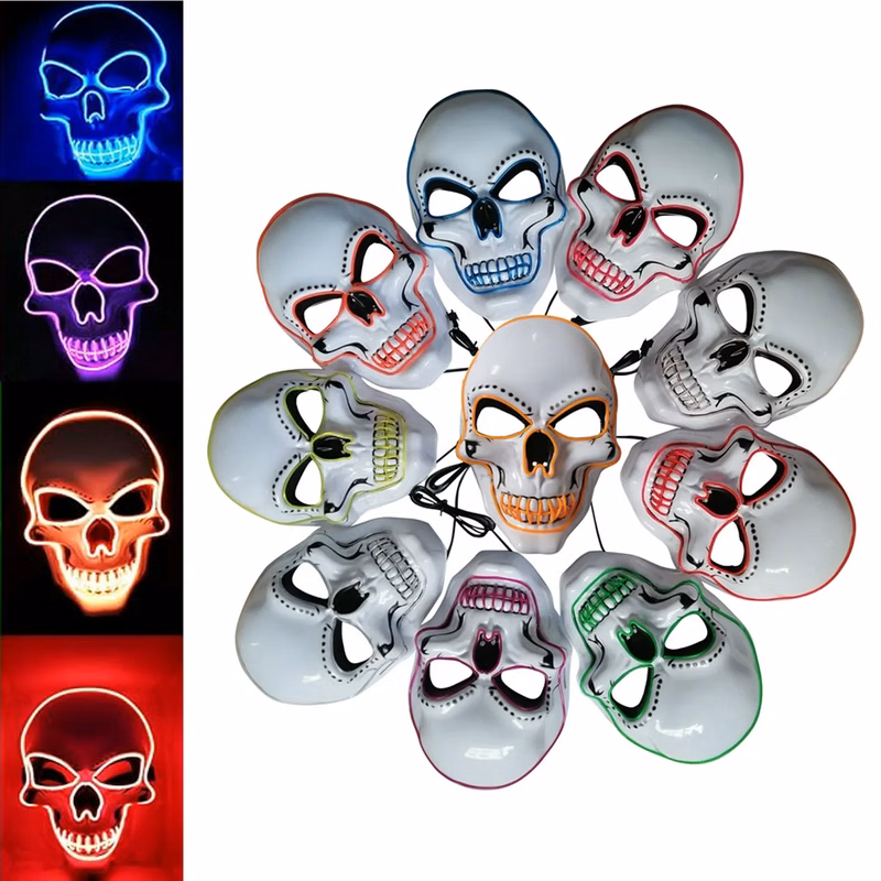 Halloween Scary Mask LED Light up Costumes
