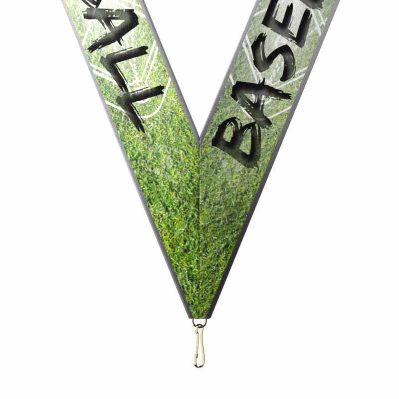 1-1/2" x 34" Sublimated Baseball Neckband w/ Quick Clip