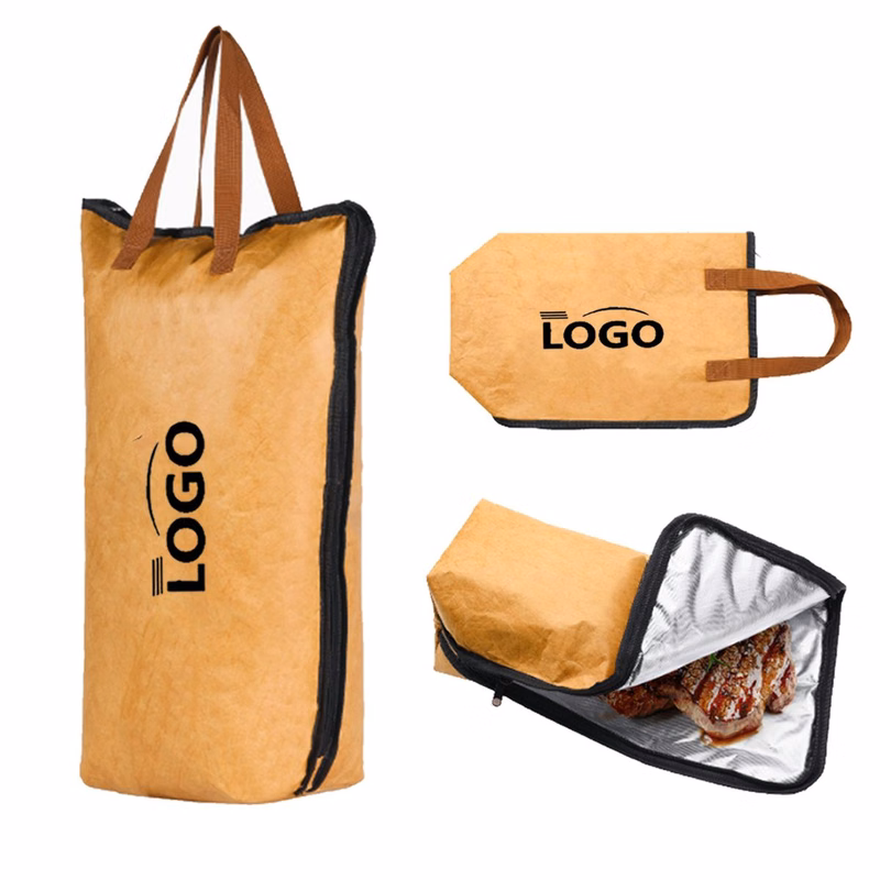MOQ50 21" Dupont Paper Insulated BBQ Lunch Bag