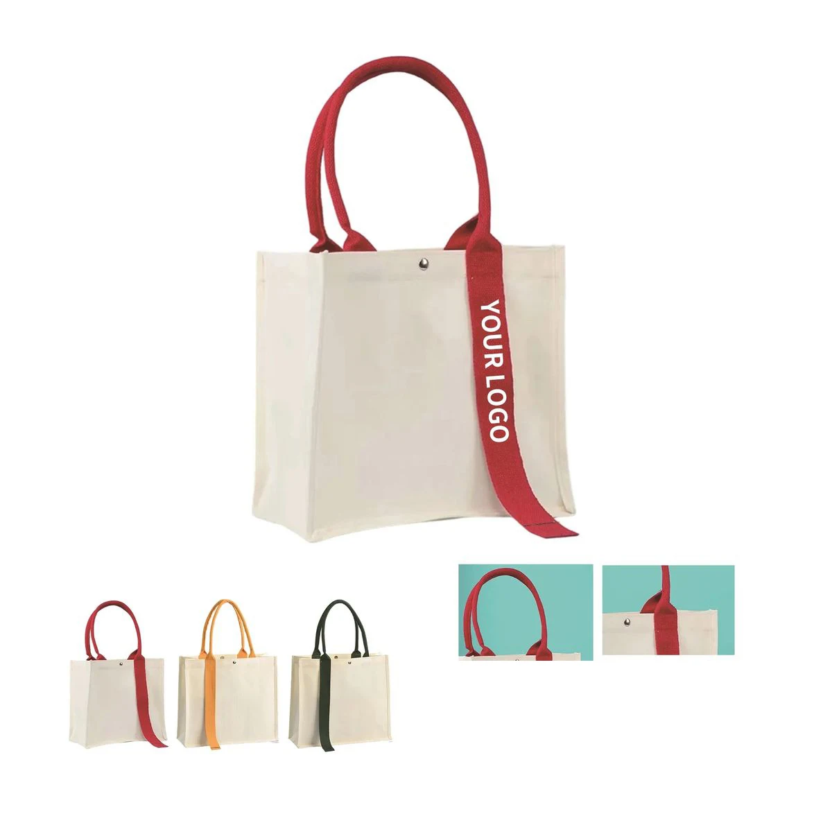 Organizer Tote Bag with Compartments and Sturdy Build, custom tote bag with logo imprint 1