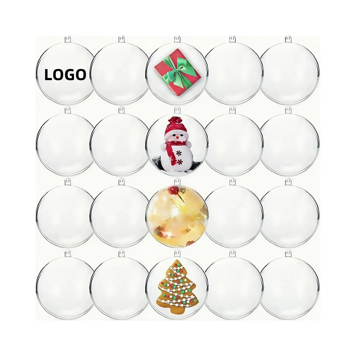 Clear Plastic Hanging Decor Balls 1