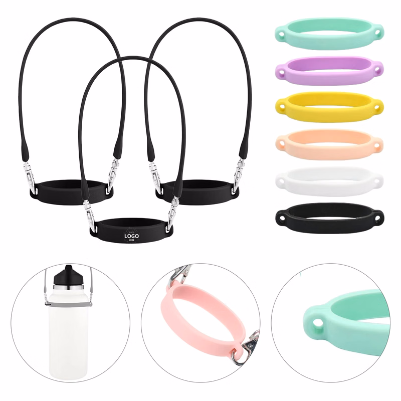 Silicone Water Bottle Lanyard Ring
