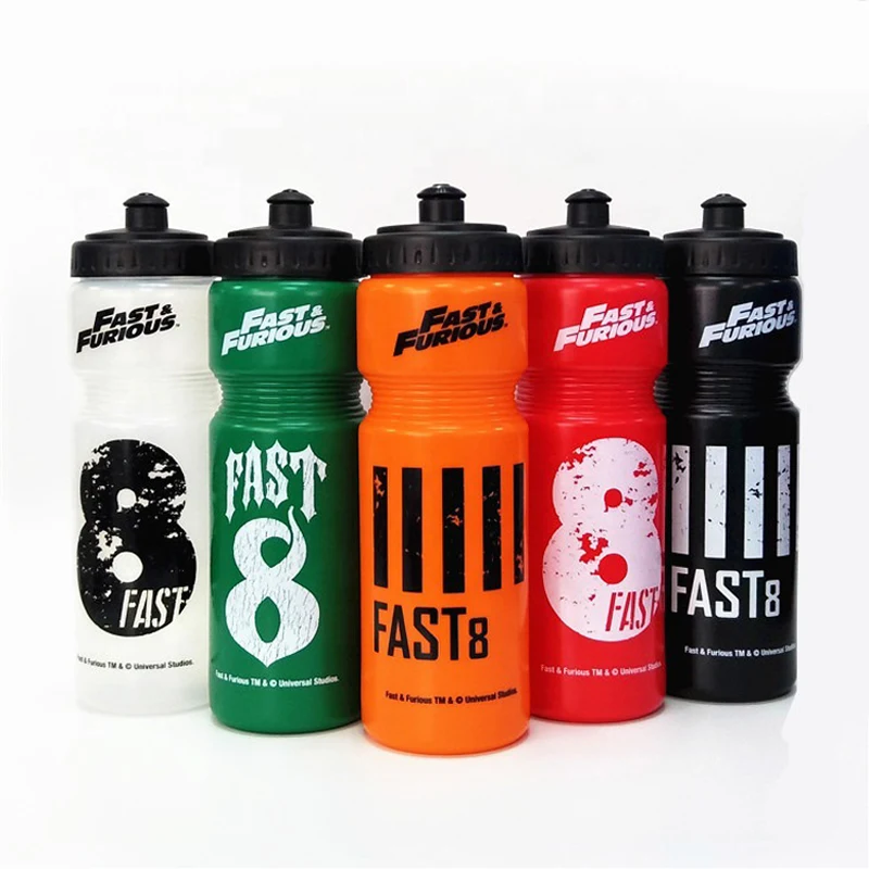 24 Oz. Sports Plastic Bike Water Bottle w/ Push Pout 1