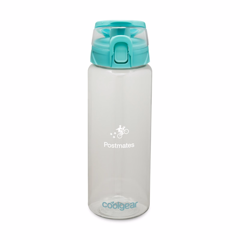 Cool Gear® Cylinder Bottle with Halo Lid - 32 Oz.