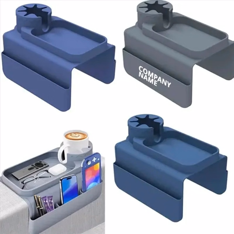 Silicone Sofa Armrest Cup Holder Tray