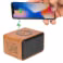 Wood Bluetooth Speaker with Wireless Charging Pad