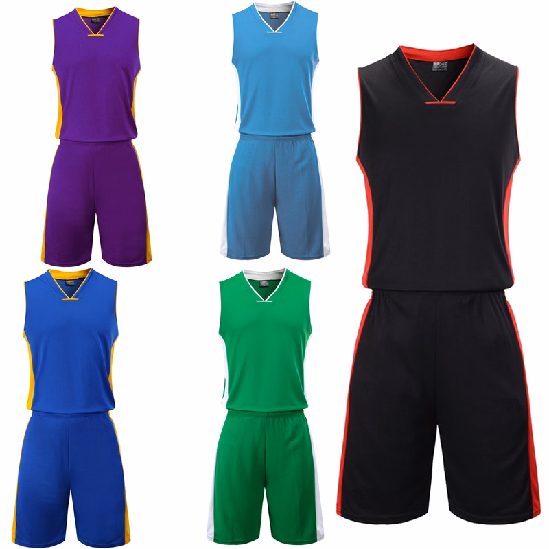 Basketball Uniform V collar Jersey and Shorts