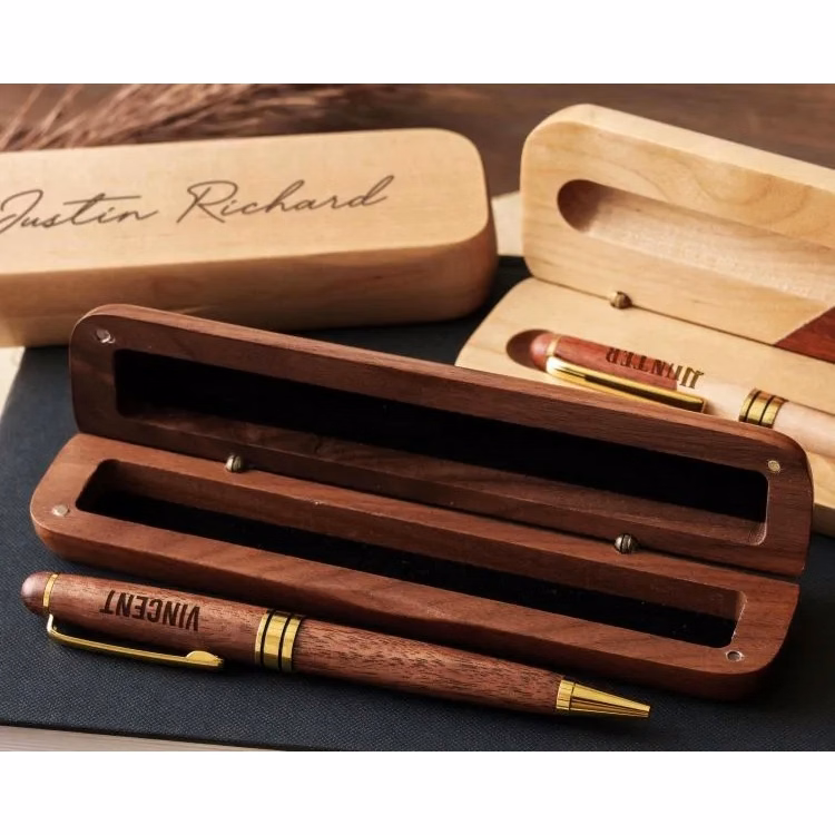 Custom Personalized Gift Wood Pen Set