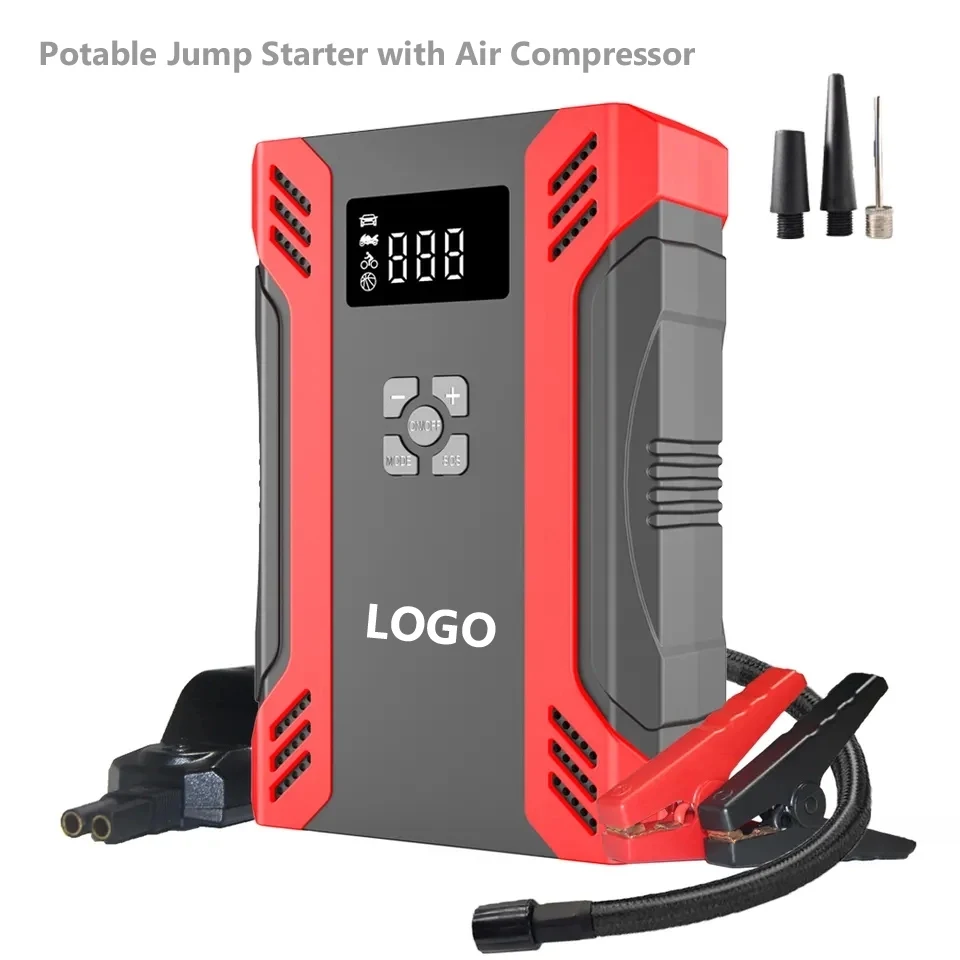 2000A Battery Starter with 87PSI Digital Tire Inflator 1