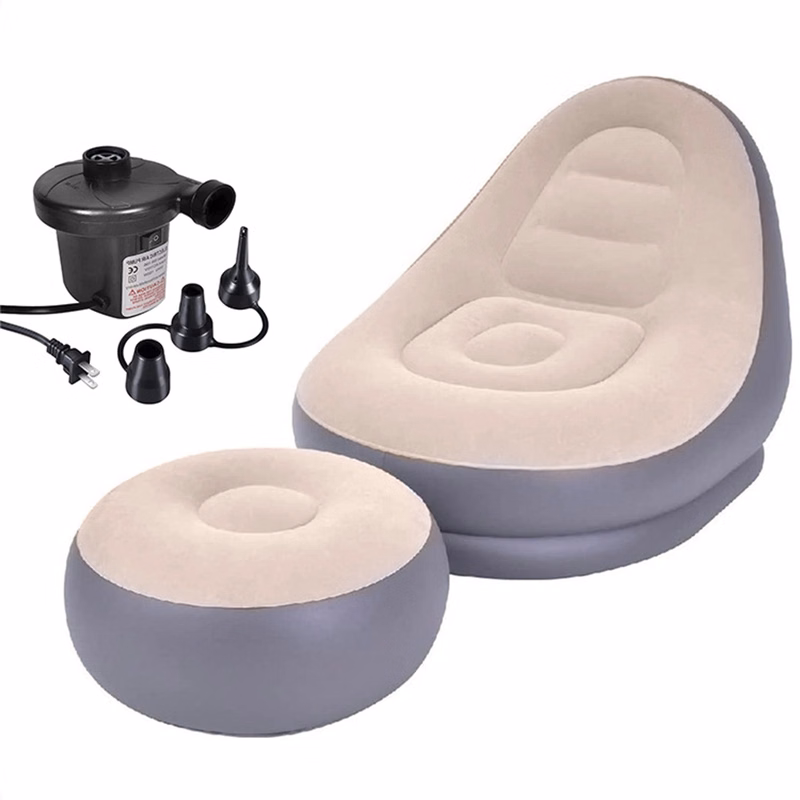 Inflatable Lounge Chair With Ottoman