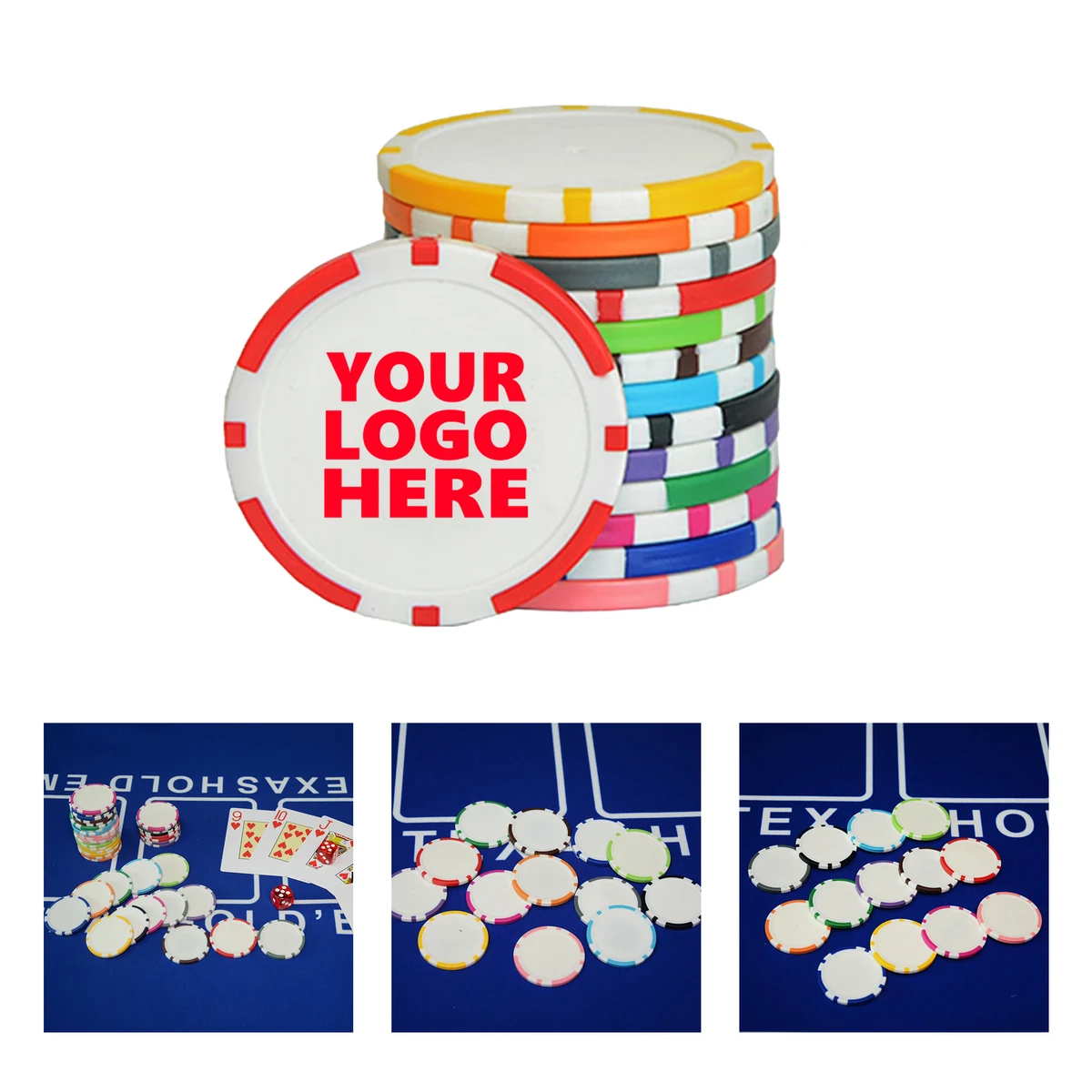 11.5g Custom Professional Clay Poker Chips 1