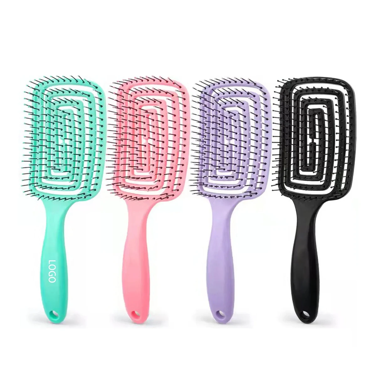MOQ 50PCS Wet and Dry Hair Comb Tool Salon Hairdressing 1