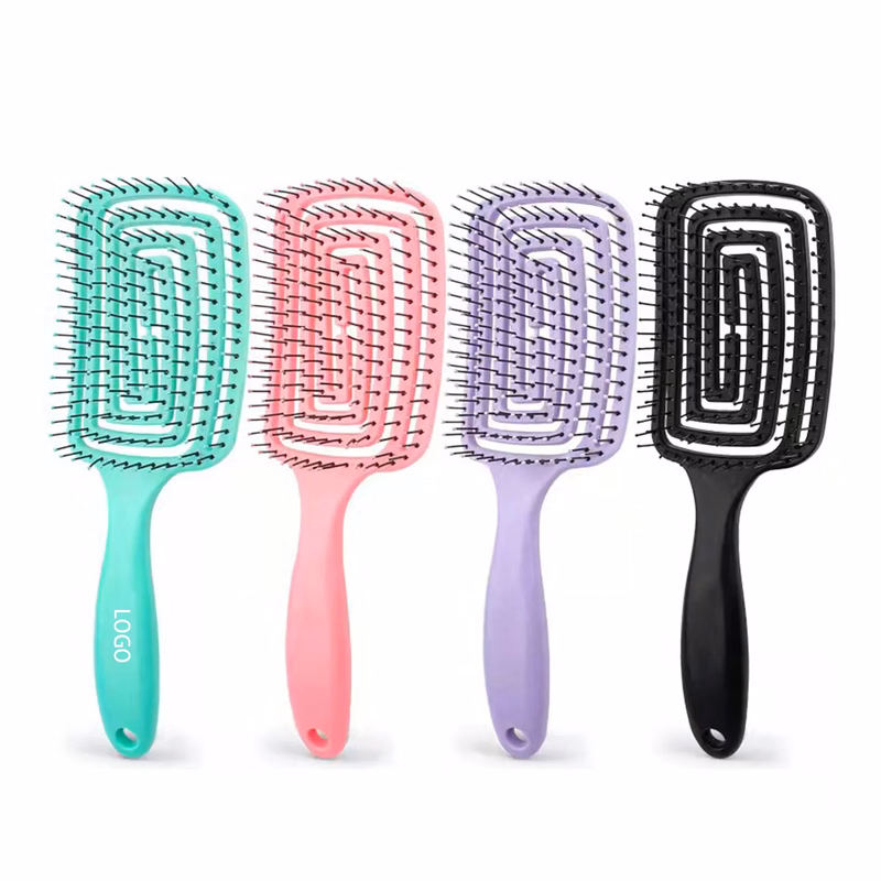 MOQ 50PCS Wet and Dry Hair Comb Tool Salon Hairdressing