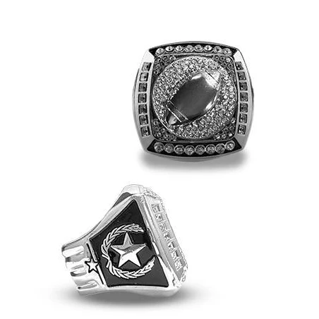Football Championship Ring Silver 1