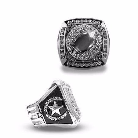 Football Championship Ring Silver