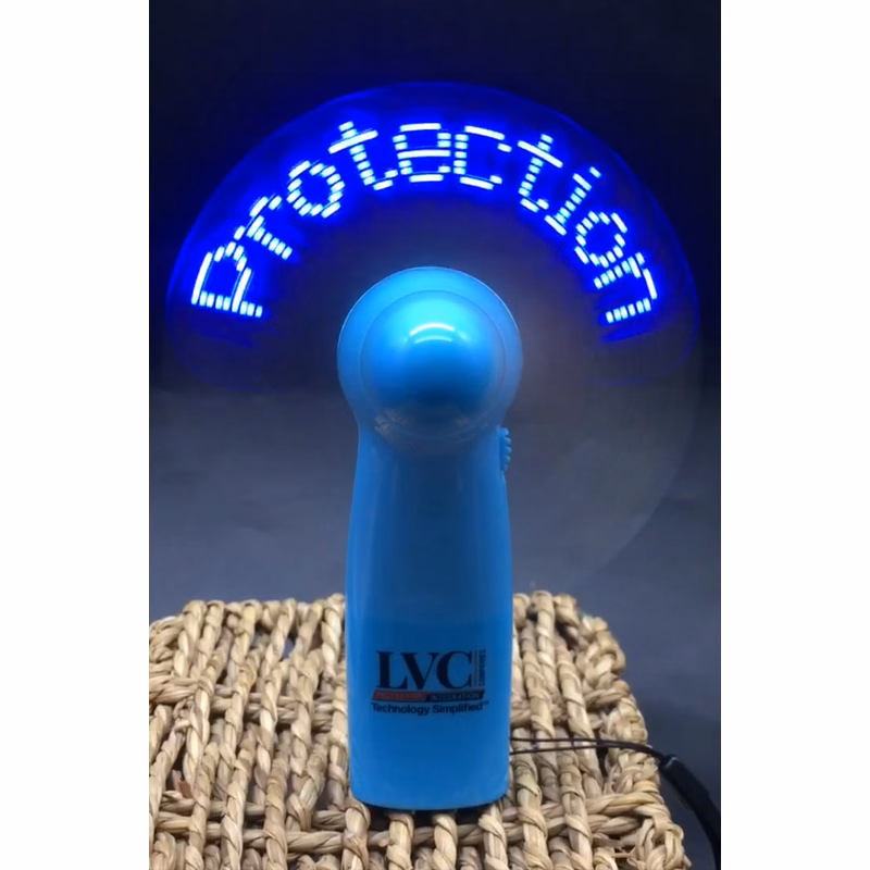 Lighting Mini Fan with Shining Message