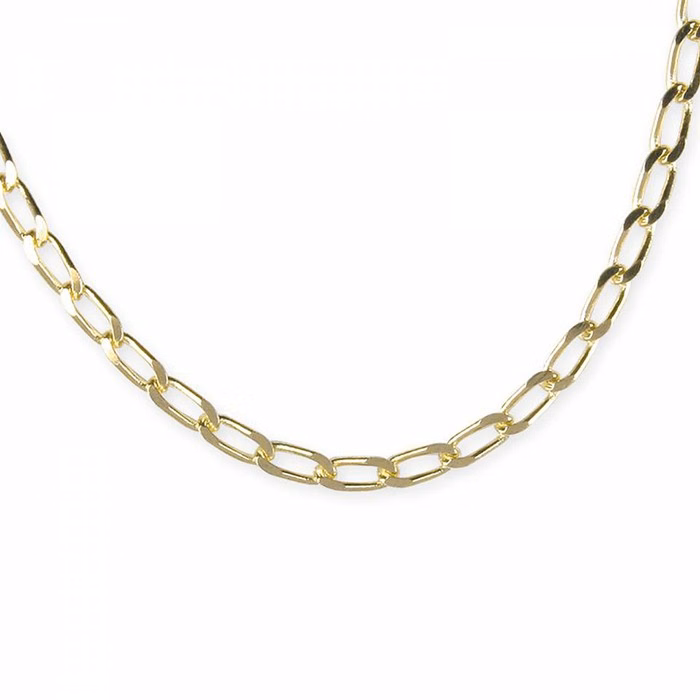 18 in   10 Karat Gold Chain (Squared Large Chain Links)