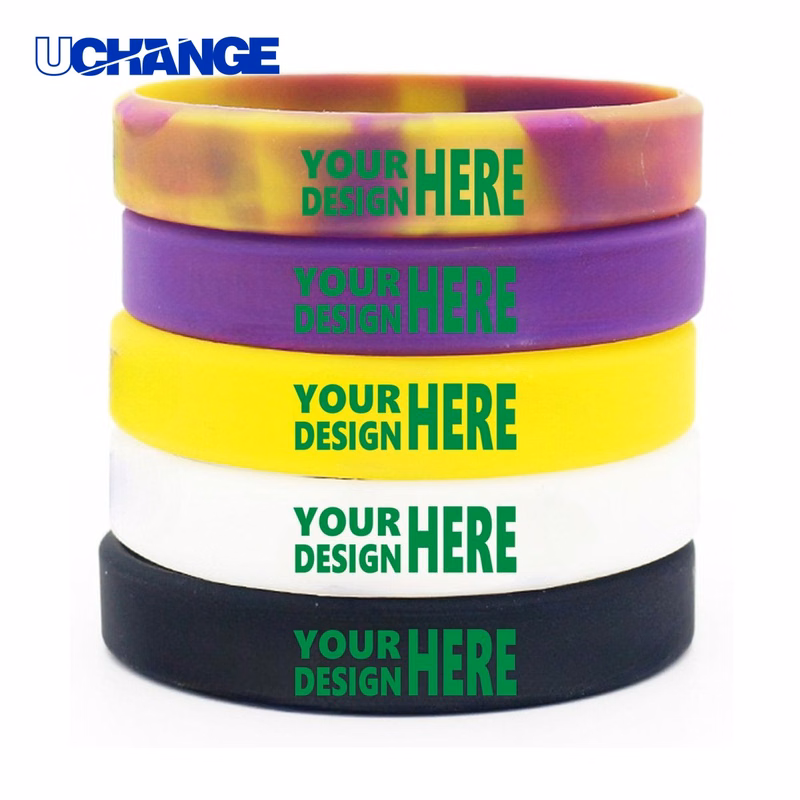 Personalized Glow Silicone Debossed Wristband
