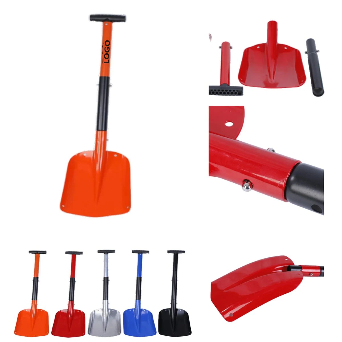 Detachable Aluminum Auto Snow Shovel 1