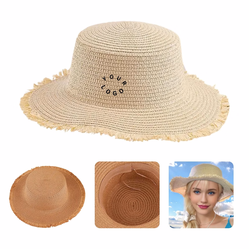 UPF50+ Wide Brim Lifeguard Straw Hat