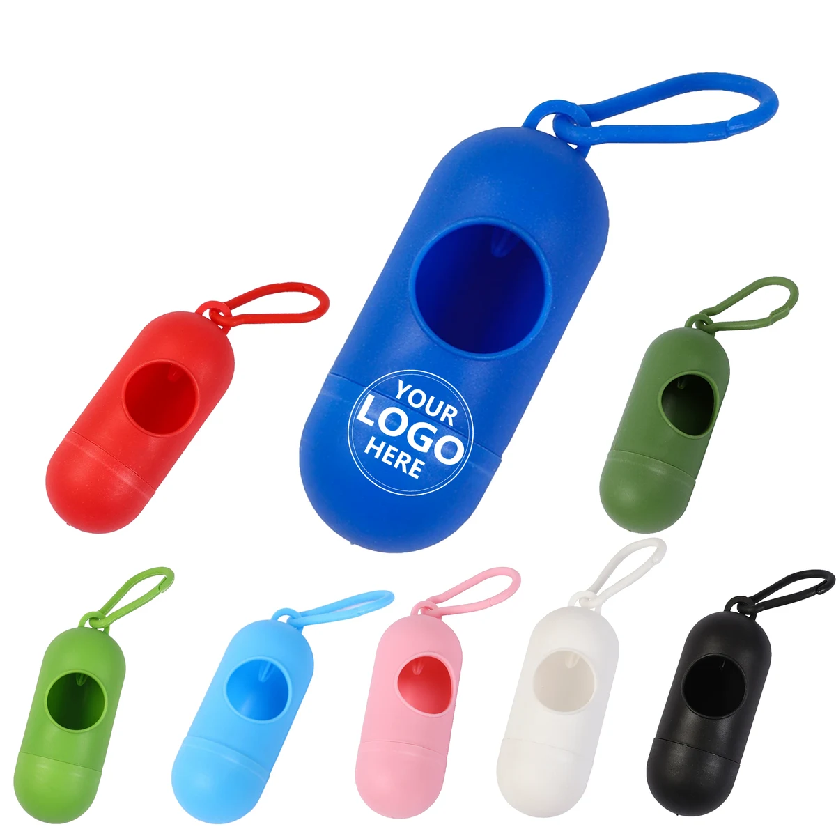 Pill-Shaped Plastic Waste Container 1