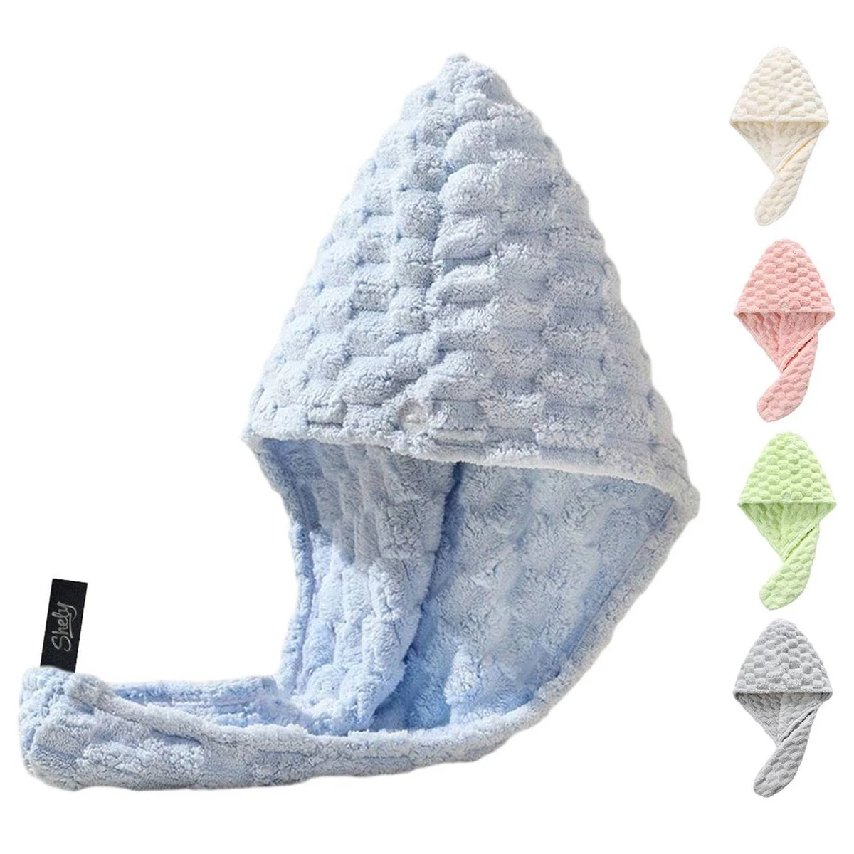Women Coral Fleece Fast Drying Hair Towel 1