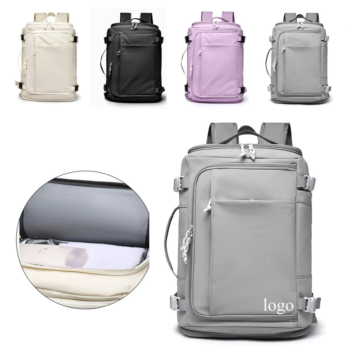 Expandable Wet-Dry Student Travel Backpack 1