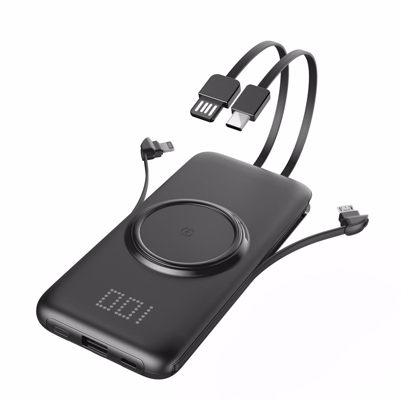 Foldable 10000mAh Type-C Magnetic Wireless Power Bank