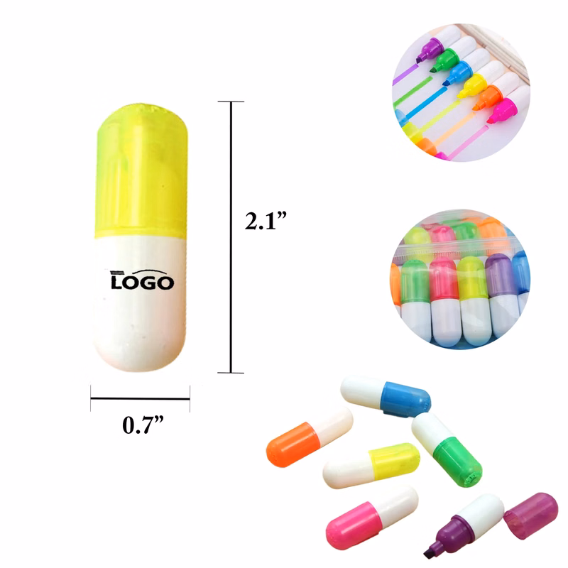 MOQ25 Highlighter Mini Pill Cute Candy Set