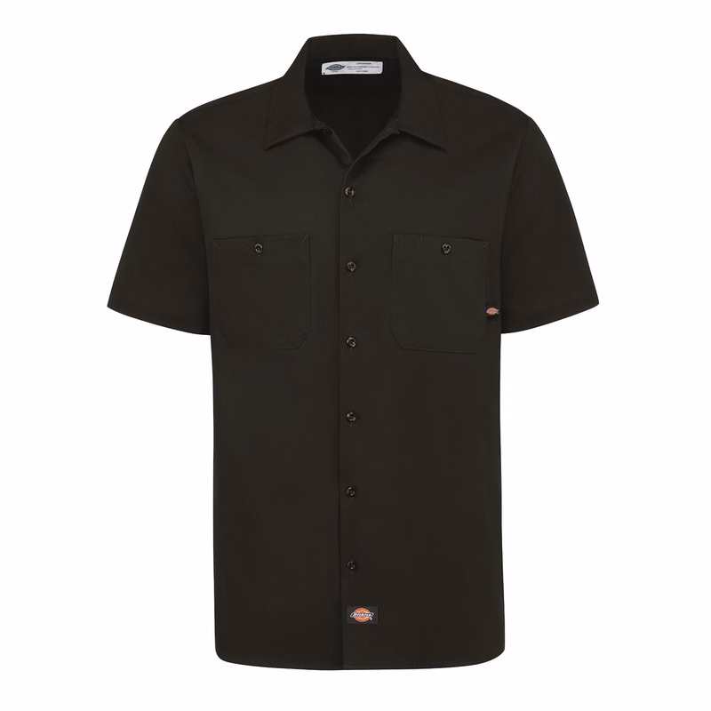 Men's Industrial Short Sleeve Cotton Work Shirt - S307
