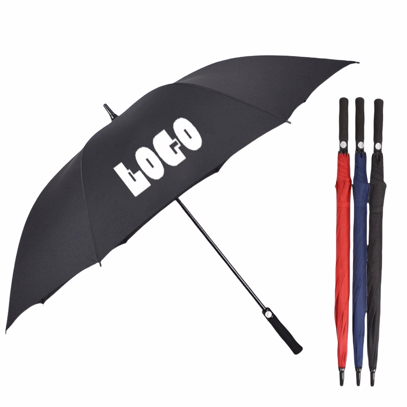 Golf Long 8-bone Fiber EVA Handle Umbrella