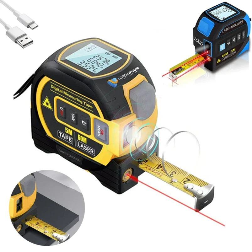 Rechargeable 3-in-1 Laser Measure Tape 1