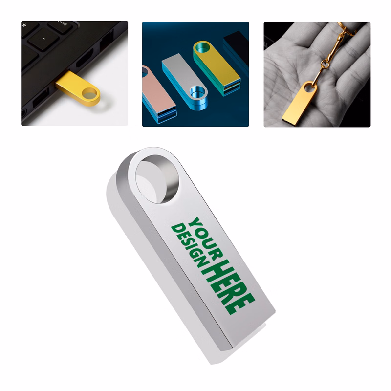 MOQ30 Personalized 8GB Metal USB Flash Drive