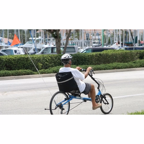 Semi-Stock Blanks Bike Flags - 9mil Poly 12" x 18"