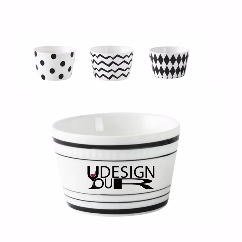 10oz Custom Ceramic Bowl MOQ 10pcs