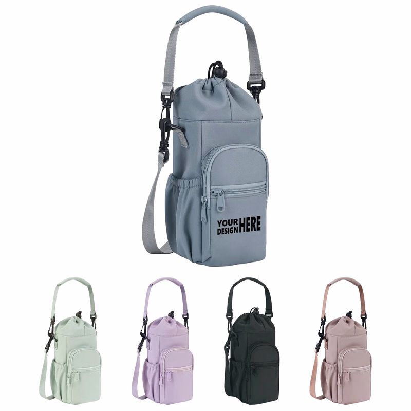 Convertible Single-Shoulder Insulated Bag with Bottle Holder