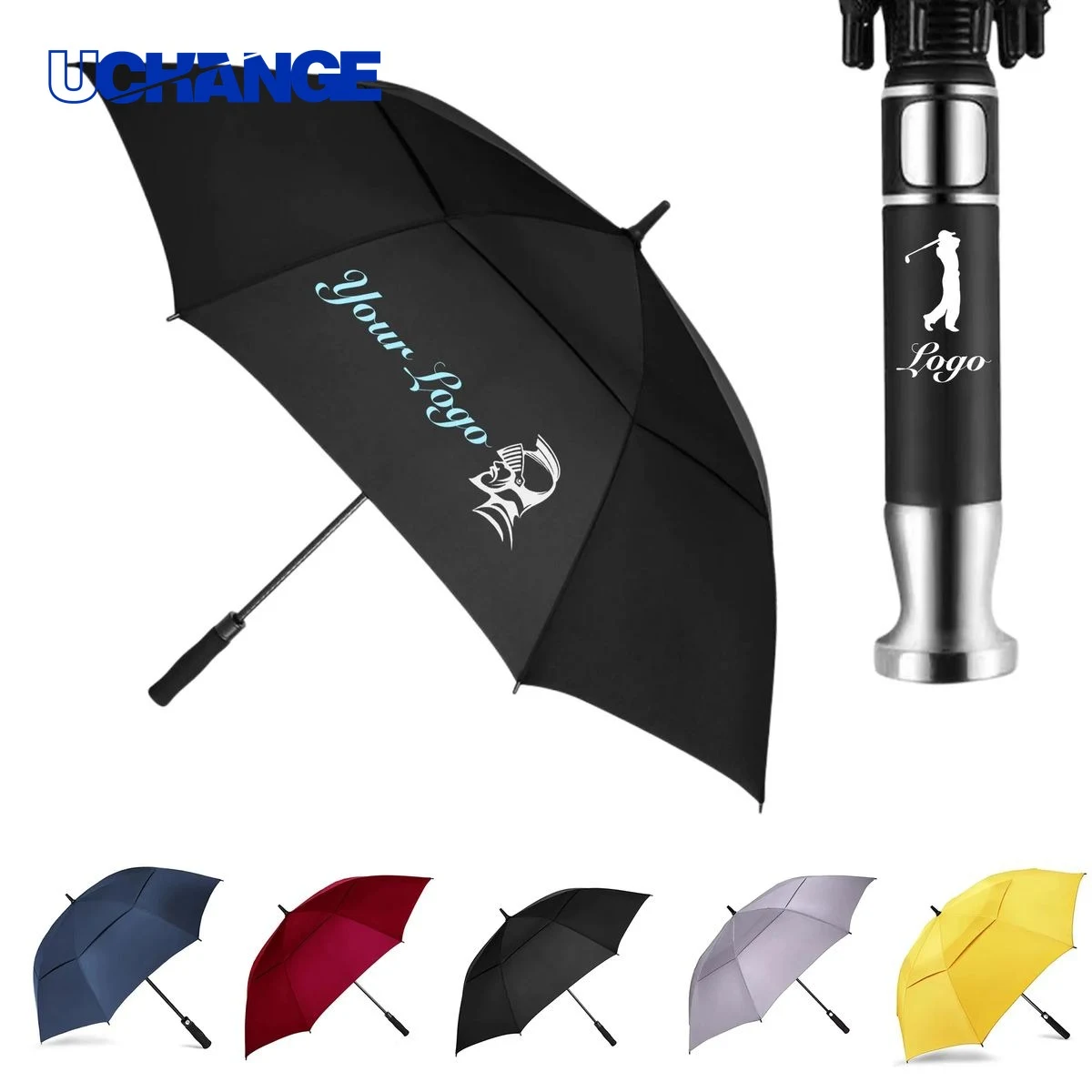 Custom Handle Golf Umbrella 1