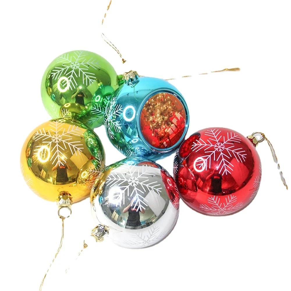 3.2" Plastic Christmas Tree Ornament Ball Hanging MOQ50 1