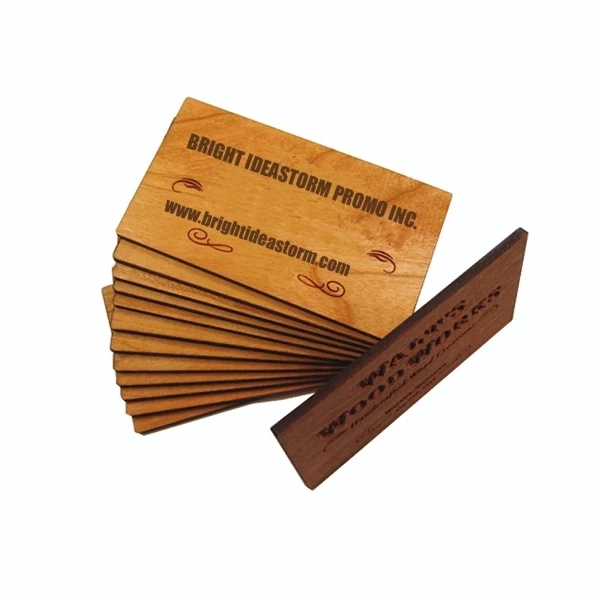 Custom Wooden Name Card 1