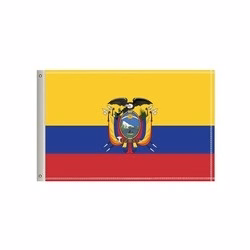 National Flag, Ecuador, Double-Sided - 96"W x 60"H