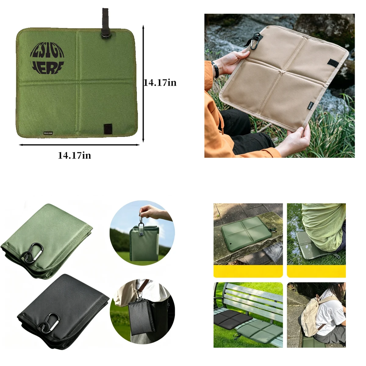Outdoor Portable Foldable Seat Cushion 1