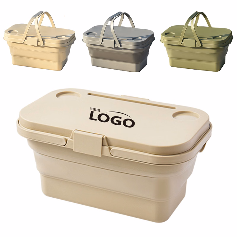 Folding Multifunctional Picnic Basket Bucket
