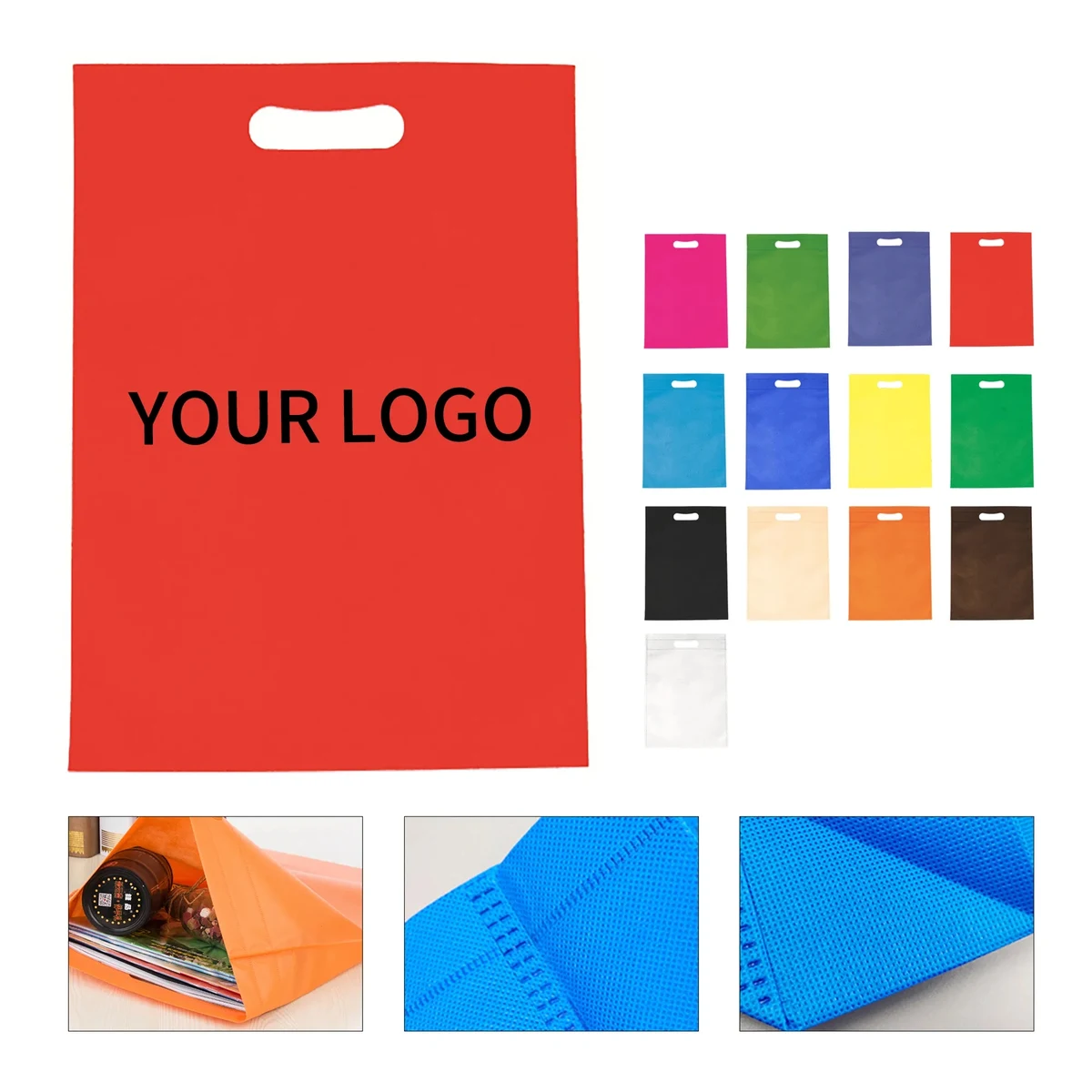 Reusable Non Woven Tote Bag Durable Polypropylene 1