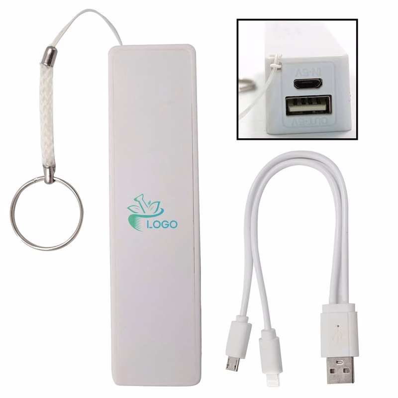 Compact Mini Power Bank 2600mAh Keychain USB Charger For Mobile Devices