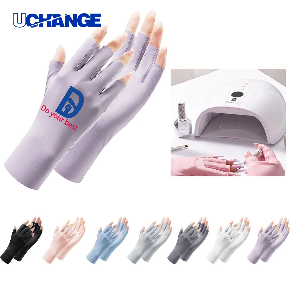 UV Protection Gloves for Manicures or Sports 1