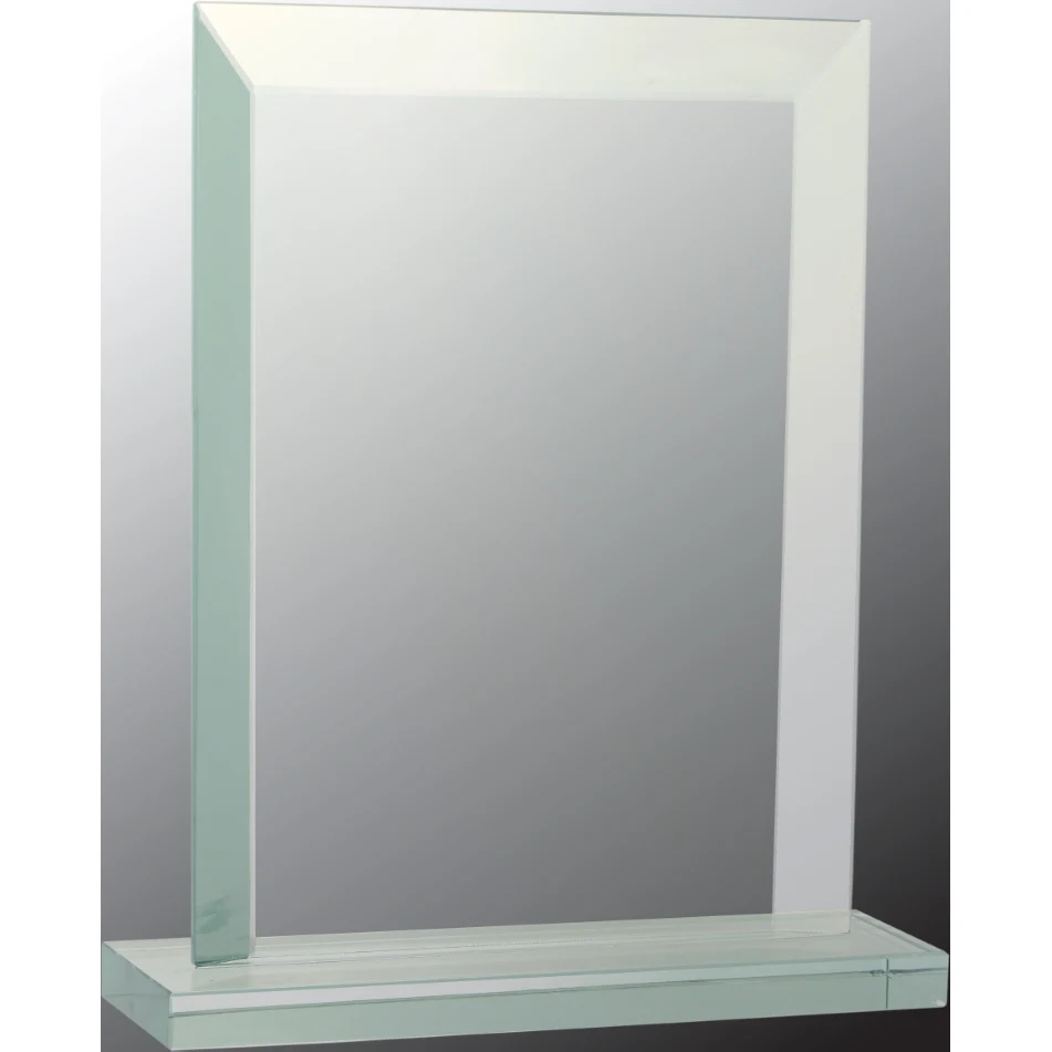 7 3/4" Rectangle Jade Glass Award 1