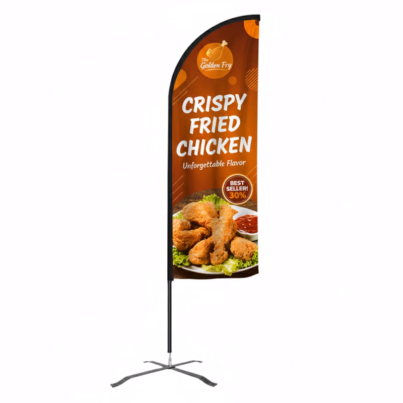 Flex Banner™ LX Feather Flag With Pole, Single-Sided 11' Outdoor Banner