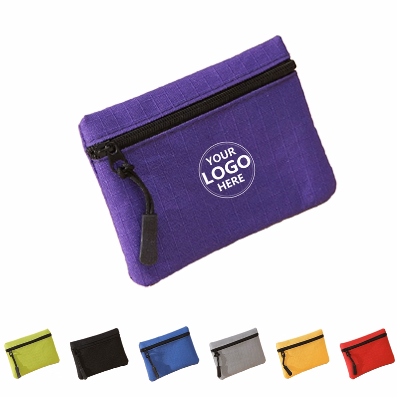 Women's Mini Zippered Oxford Cloth Coin Purse
