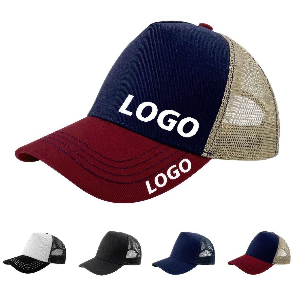 Custom Adjustable Mesh Back Trucker Hat 1